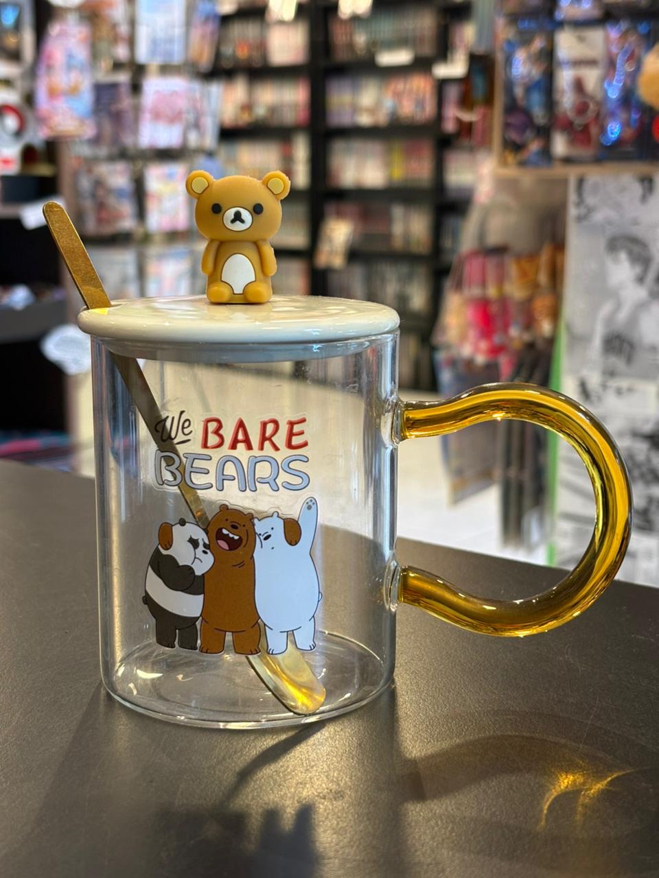 TAZA DE VIDRIO OSOS ESCANDALOSOS