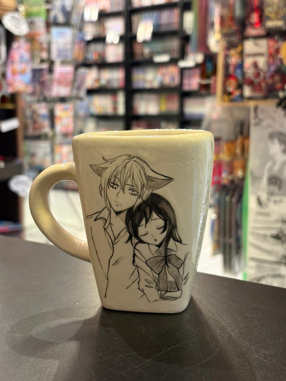 TAZA DE CERAMICA/DISEÑO DIBUJADO A MANO