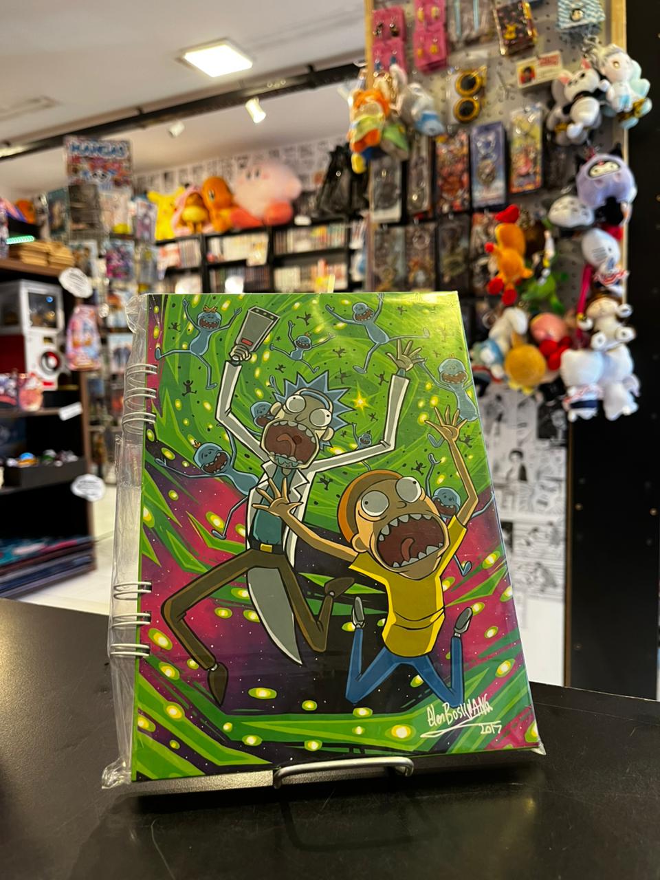 CUADERNO RAYADO RICK AND MORTY A5
